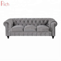 Wholesale Modern Home Furniture Velvet Cover Couches Cheap Sofa Chesterfield